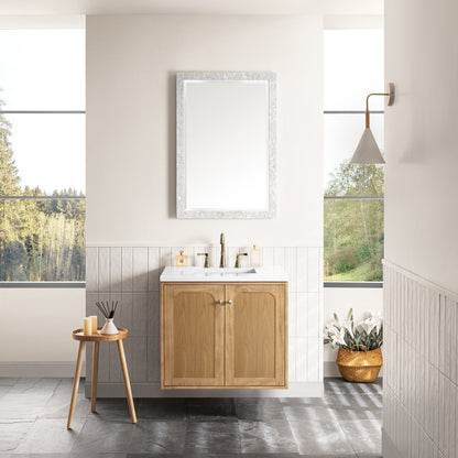 Laurent 30" Single Vanity Cabinet, Light Natural Oak