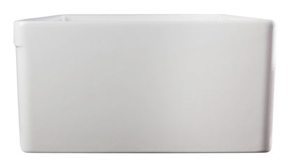 ALFI brand AB511 AB511-W White 30" Decorative Lip Apron Single Bowl Fireclay Farmhouse Kitchen Sink