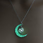 Radiant Crystal Pendant Necklace with Silver Plated Chain
