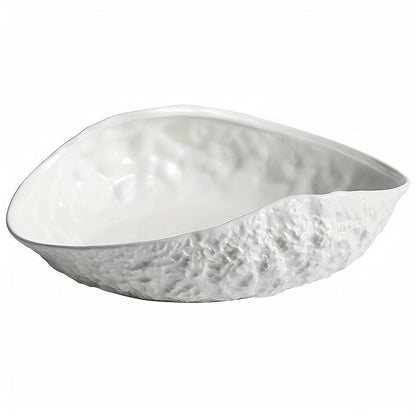 Elegant ShellShaped Ceramic Dish Ideal for Seafood