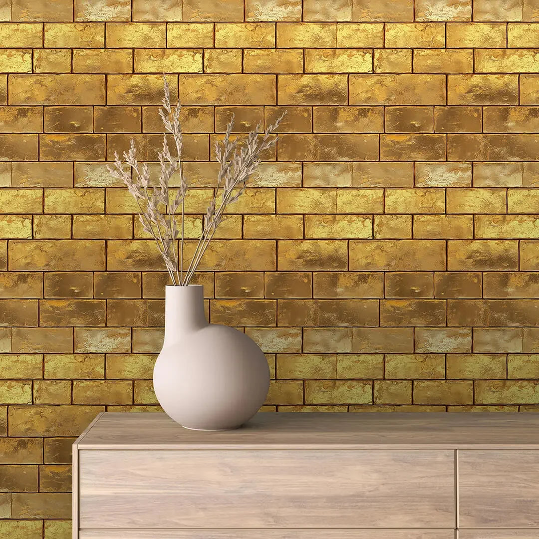 Gilded Treasury Brick Wall