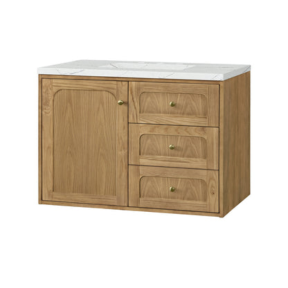 Laurent 36" Single Vanity Cabinet, Light Natural Oak