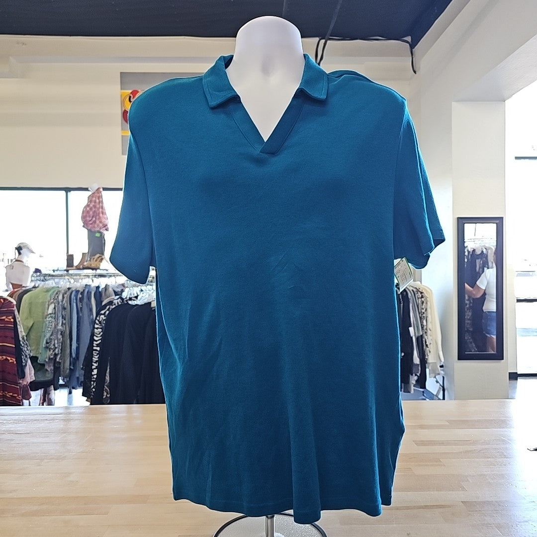 Male INC Men's Size M Teal MENS Polo