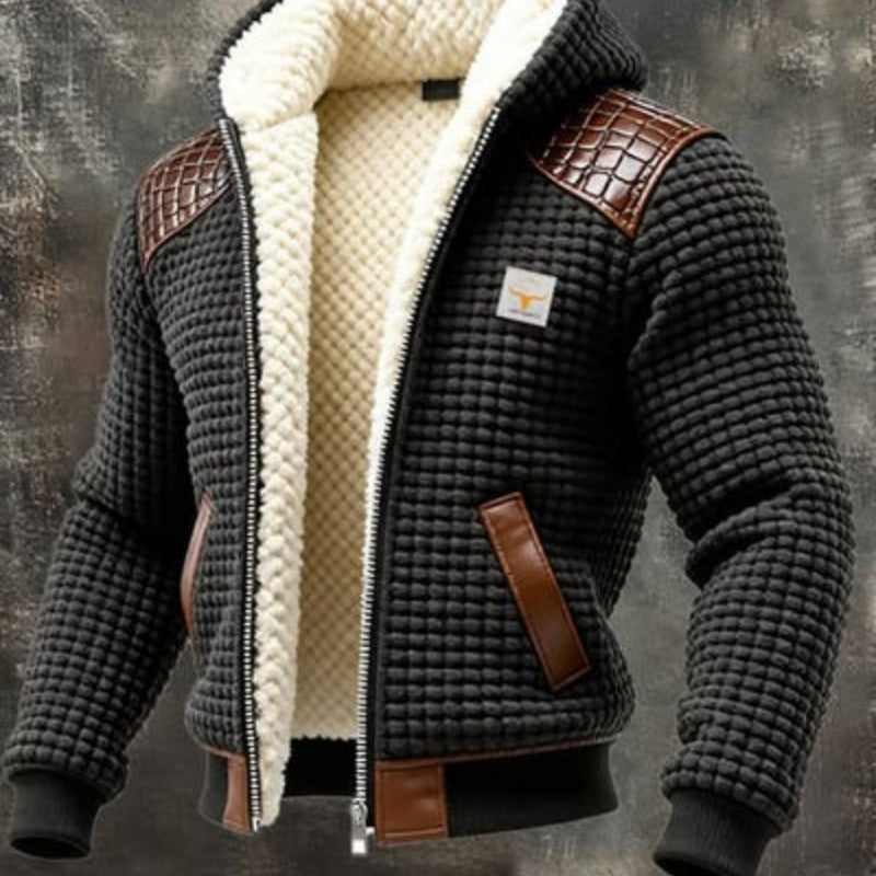 Digital Print Hooded Jacket - Solid Color Fleece Lined Cardigan for Men and Women (Sizes S-5XL)