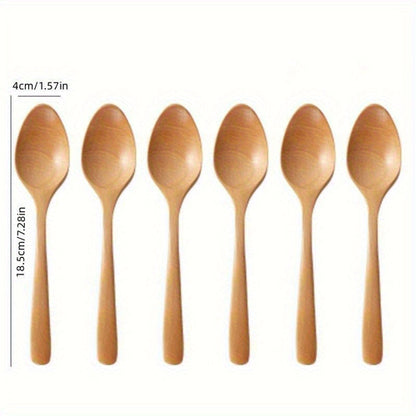 Set of 36 NonStick Wooden Spoons for Cooking