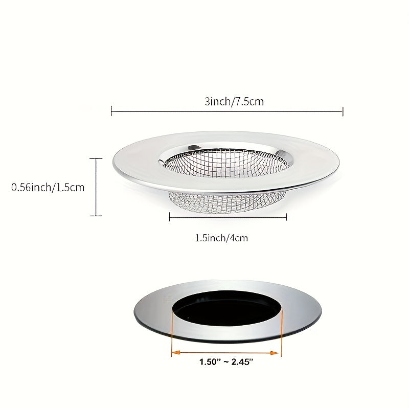 Stainless Steel AntiClog Sink Strainer Set 14pcs