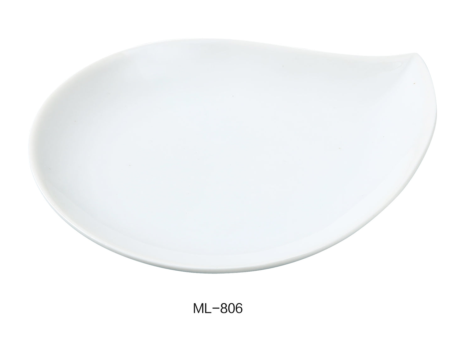 Yanco ML-806 5.75" Leaf Shaped Plate | Kitchen + Metal