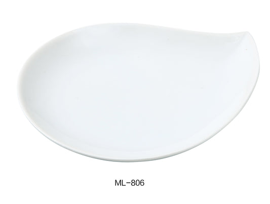 Yanco ML-806 5.75" Leaf Shaped Plate | Kitchen + Metal