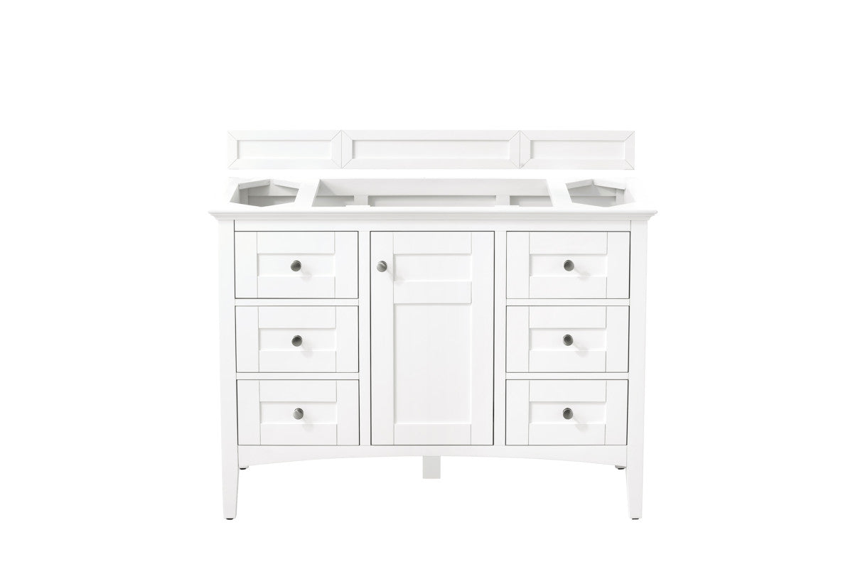 Palisades 48" Single Vanity Cabinet, Bright  White