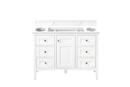 Palisades 48" Single Vanity Cabinet, Bright  White