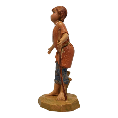 Savio - Boy Shepherd - 5 Inch Scale Nativity Figurine