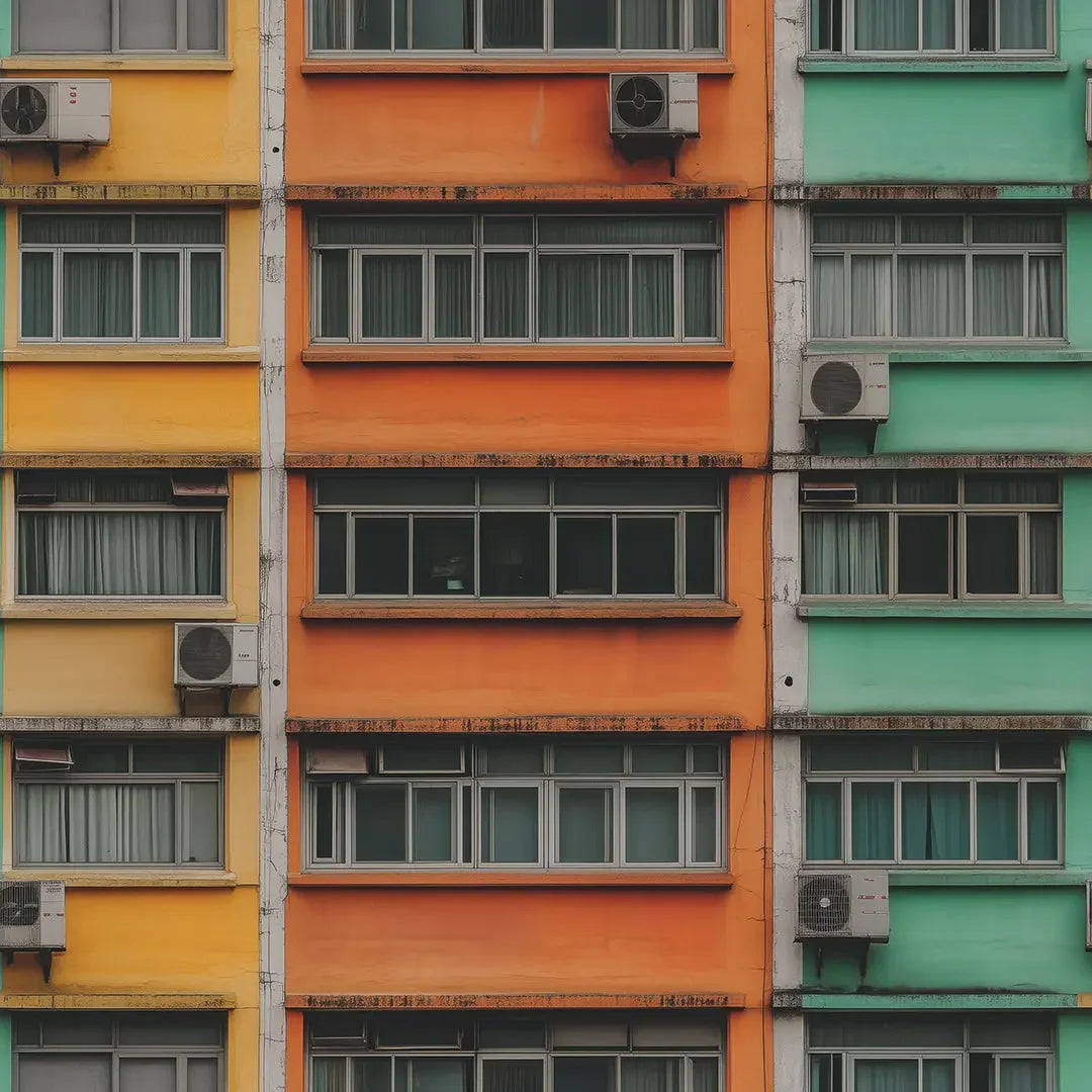 Urban Habitat Color Block Mural