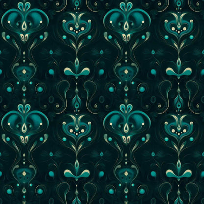 Emerald Reverie Damask