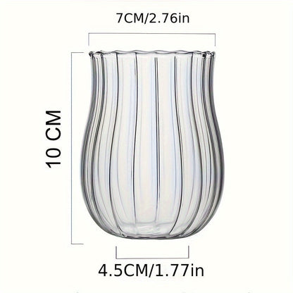 Small Tulip Cup High Boron Wow Glass Simple Latte Cup American Coffee