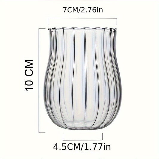 Small Tulip Cup High Boron Wow Glass Simple Latte Cup American Coffee