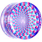Clear Acrylic Optical Illusion Saddle Plug 14mm to 25mm