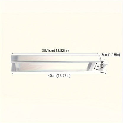 Sleek WallMounted Stainless Steel Towel Rack with Hook