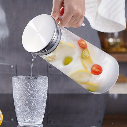1pc, Water Pitcher With Lid, 37.1oz/54.1oz Heavy Duty Drink Picher,