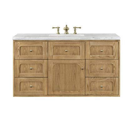 Laurent 48" Single Vanity Cabinet, Light Natural Oak