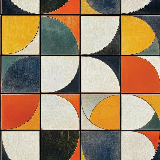 Abstract Cadence Tiled Mural