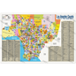 Los Angeles Zip Code Map - SOUTH (Zip Codes Colored) - POSTER PRINTS