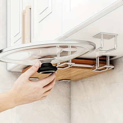 4pcs Stainless Steel Wall-Mounted Organizer Set - Perfect for Kitchen | Kitchen Accessories | Kitchen + Metal