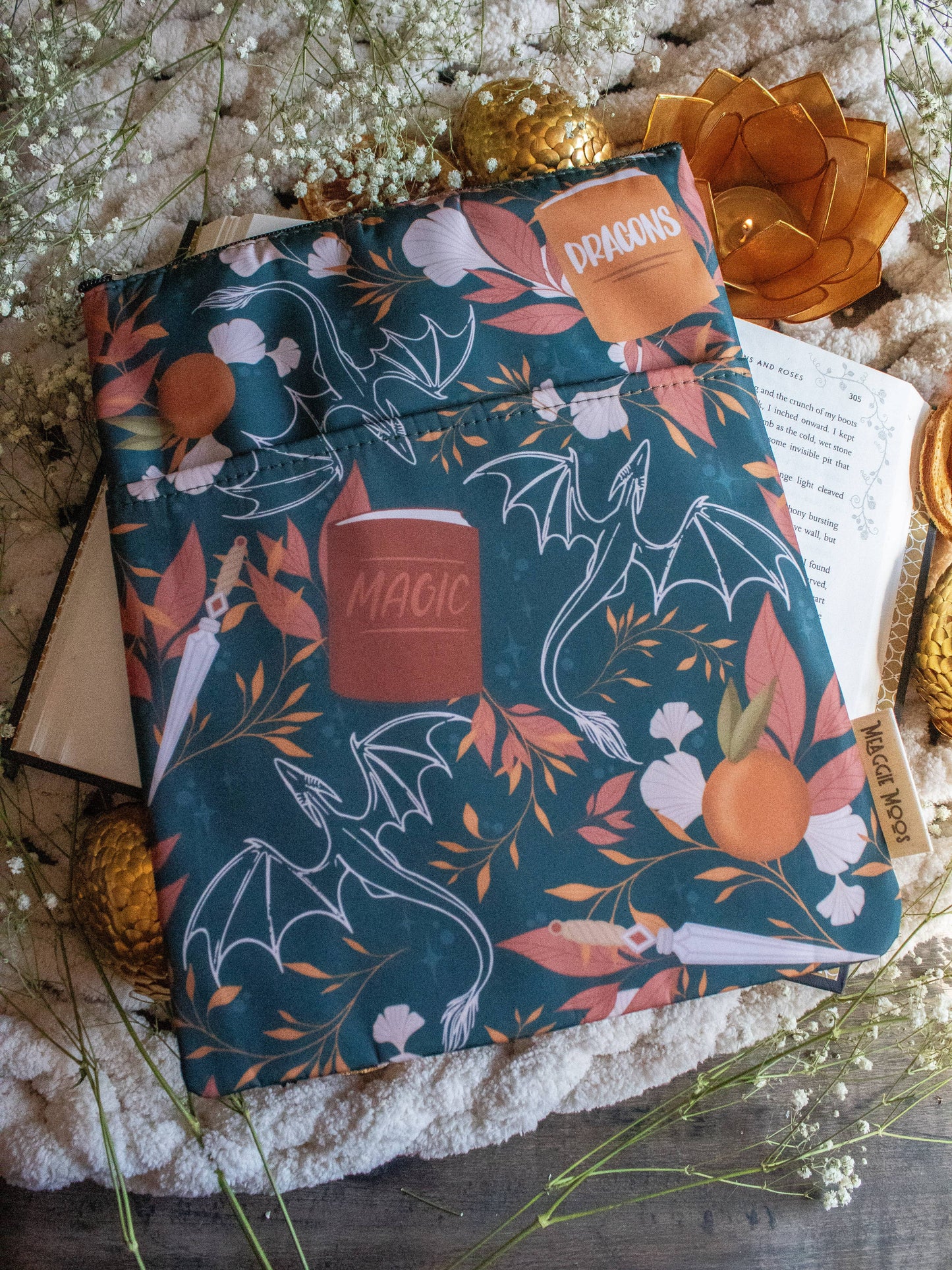 Meaggie Moos - Book / Tablet Sleeve | Dragons Grove