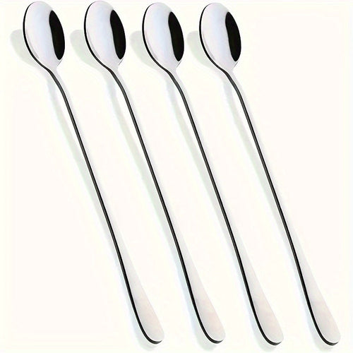 Set of 410 Stainless Steel Long Iced Tea Spoons