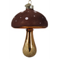 Gold Stem Glass Mushroom Ornament -
