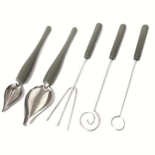 Decorative Chocolate Dipping and Art Spoons Set