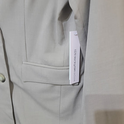 Aqua Size S Beige Joanie Double-Breasted Blazer NWT