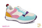 Girls Color Block Lace Up Jogger Sneakers