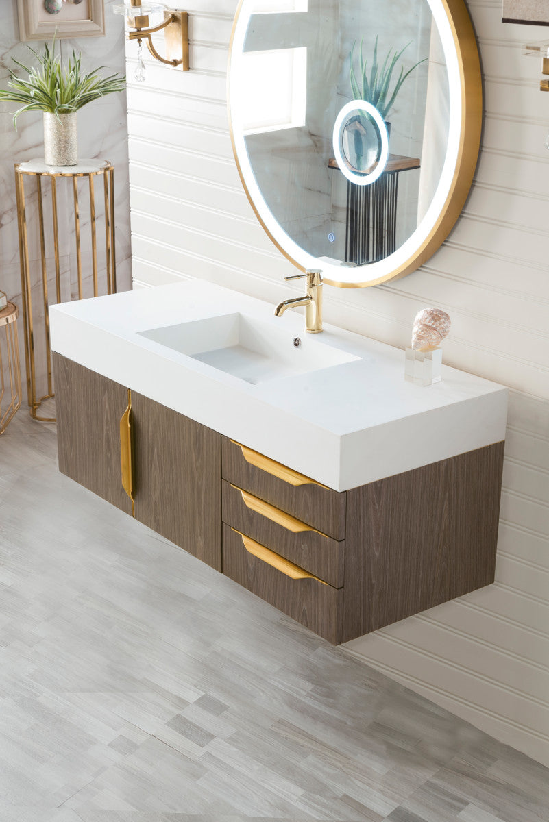 Columbia 48" Single Wall Mount Vanity Cabinet