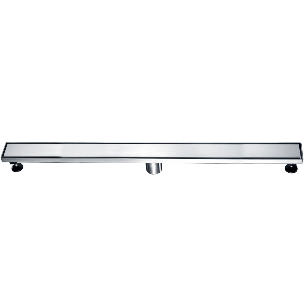ALFI brand  ABLD36B-BSS 36" Modern Brushed Stainless Steel Linear Shower Drain with Solid Cover
