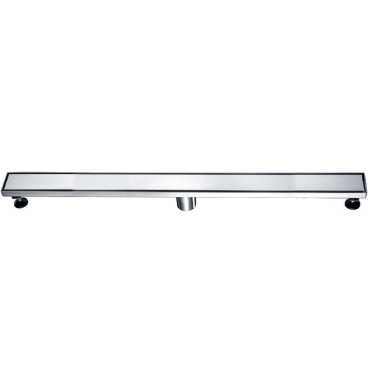 ALFI brand  ABLD36B-BSS 36" Modern Brushed Stainless Steel Linear Shower Drain with Solid Cover