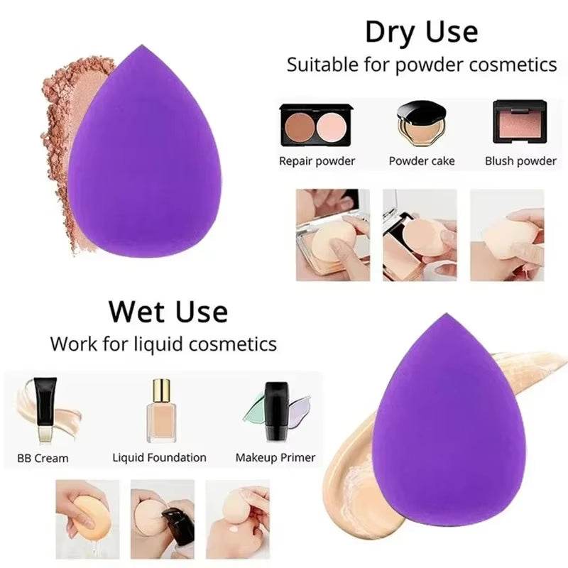 12-Piece Makeup Sponge Set – Loose Powder Puffs, Mini Cushions, Beauty Blenders for All Uses