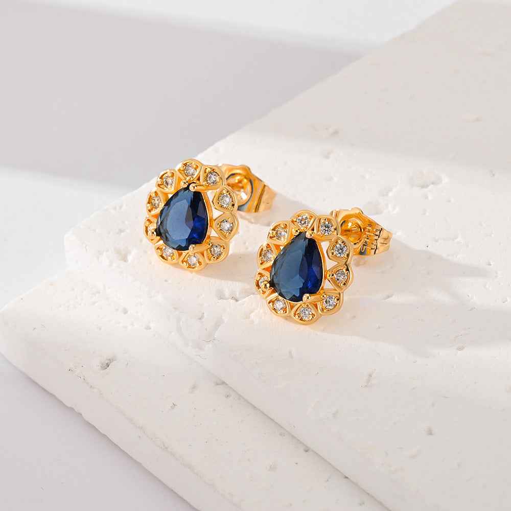 Fashion Multi-Color Zircon Earrings for Women - Stylish Accessories