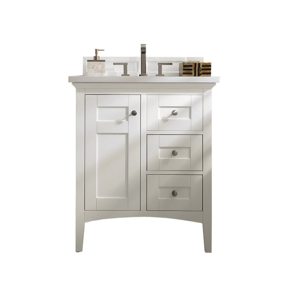 Palisades 30" Single Vanity Cabinet, Bright White