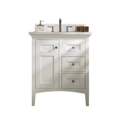 Palisades 30" Single Vanity Cabinet, Bright White