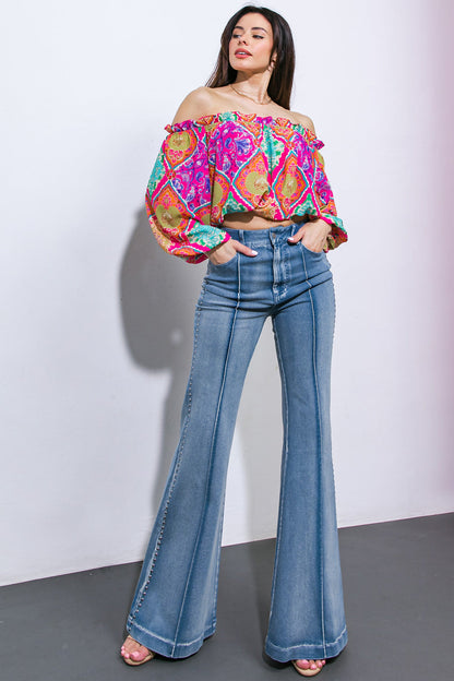 SWEET SUNSET DENIM PANTS