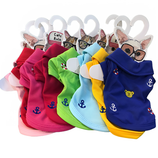 2018 New Cute Pet Dog Clothes Shirt Summer Colorful Polo Puppy Chihuahua T-shirt Vest Two-legged Clothes for Small Dogs Product