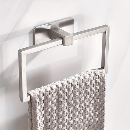 Elegant PunchFree Square Gold Towel Rack