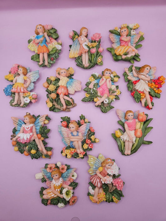 Fairy Garden Magnets | 12 Styles | Hand-Painted Resin Décor | 3"