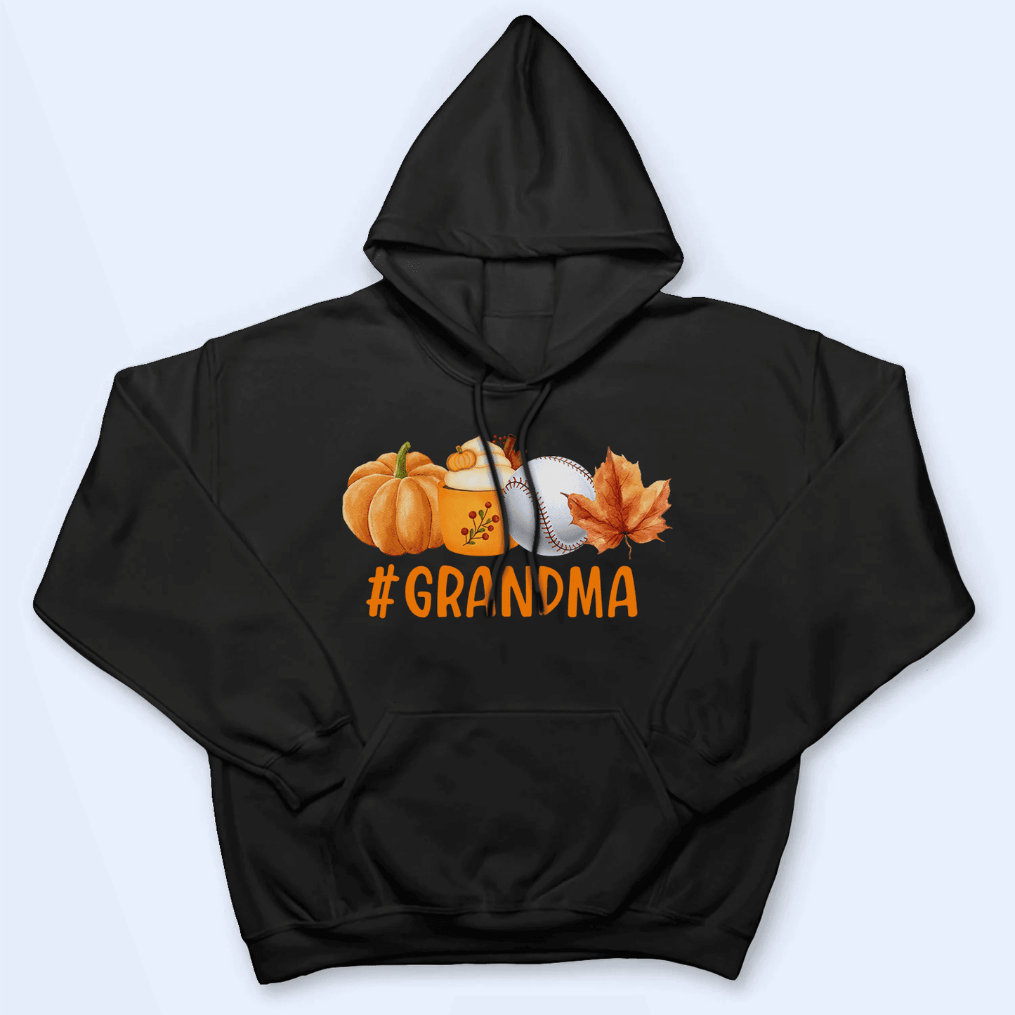 Fall, Pumpkin and Sport - Personalized Custom T Shirt - Halloween, Loving, Funny Gift for Grandma/Nana/Mimi, Mom, Wife, Grandparent