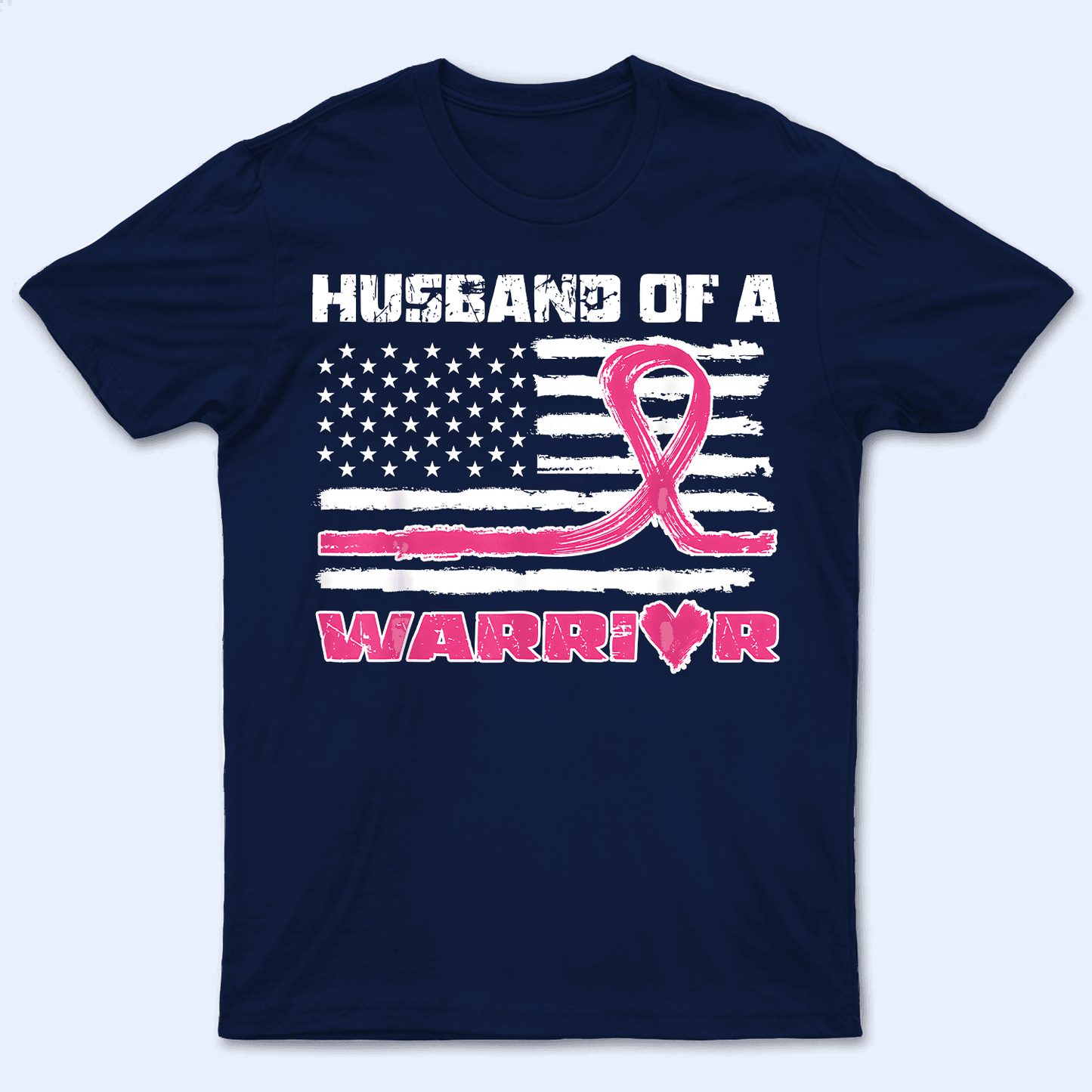 Family Of A Warrior - Personalized Custom T Shirt - Birthday, Loving, Funny Gift for Grandma/Nana/Mimi, Mom, Wife, Grandparent