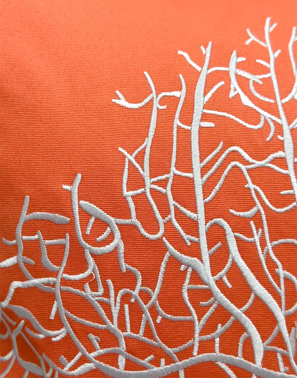 Fan Coral Indoor Outdoor Pillow-Coral