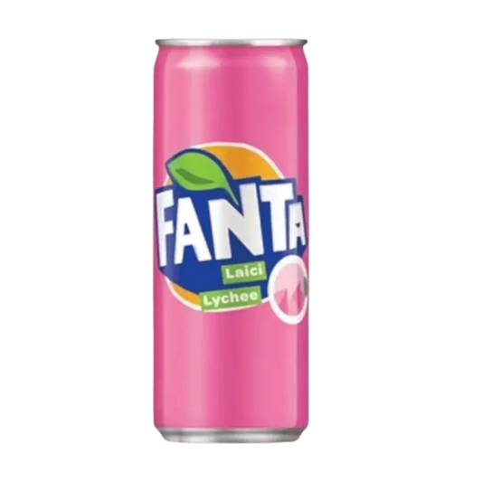 Fanta Lychee – Refreshing Lychee Flavored Soda 320mL Can (Malaysia)