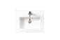 Composite Countertop 20"W  x 15.4" D  Sink , White Glossy
