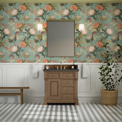 James Martin 547-V36 Brookfield 36” Single Vanity – Black Onyx / Honey Oak / Pearl Charcoal