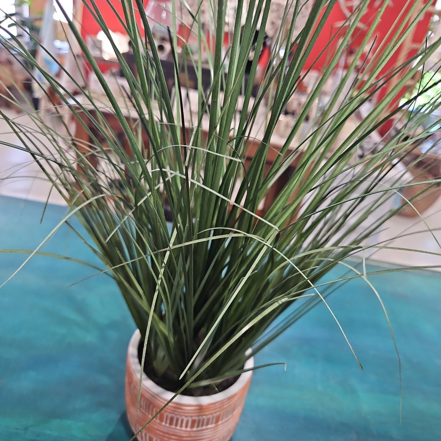 Faux Grass Potted Plant